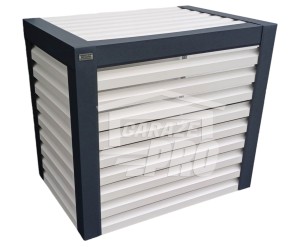 Osłona klimatyzatora - pompy ciepła 90x50x110 cm biały + antracyt GP302
