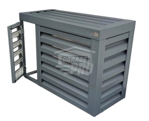 Osłona klimatyzatora - pompy ciepła 100x40x80 cm antracyt - drzwiczki GP306
