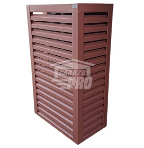 Osłona pompy ciepła 80x40x190 cm ciemny brąz GP318