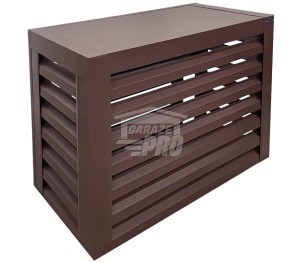Osłona klimatyzatora - pompy ciepła 90x40x80 cm Ciemny brąz - Zabudowa GP535