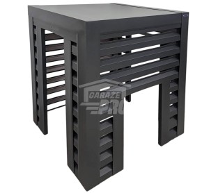 Osłona klimatyzatora - pompy ciepła 100x60x120 cm antracyt - niepełna zabudowa GP536